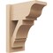 Ekena Millwork 8-in W x 14-in D x 18-in H Balboa Trad Rough Cedar Woodgrain TimberThane Outlooker, Primed Tan OUTUR080X14X18BOA04RCPR - alternate 1